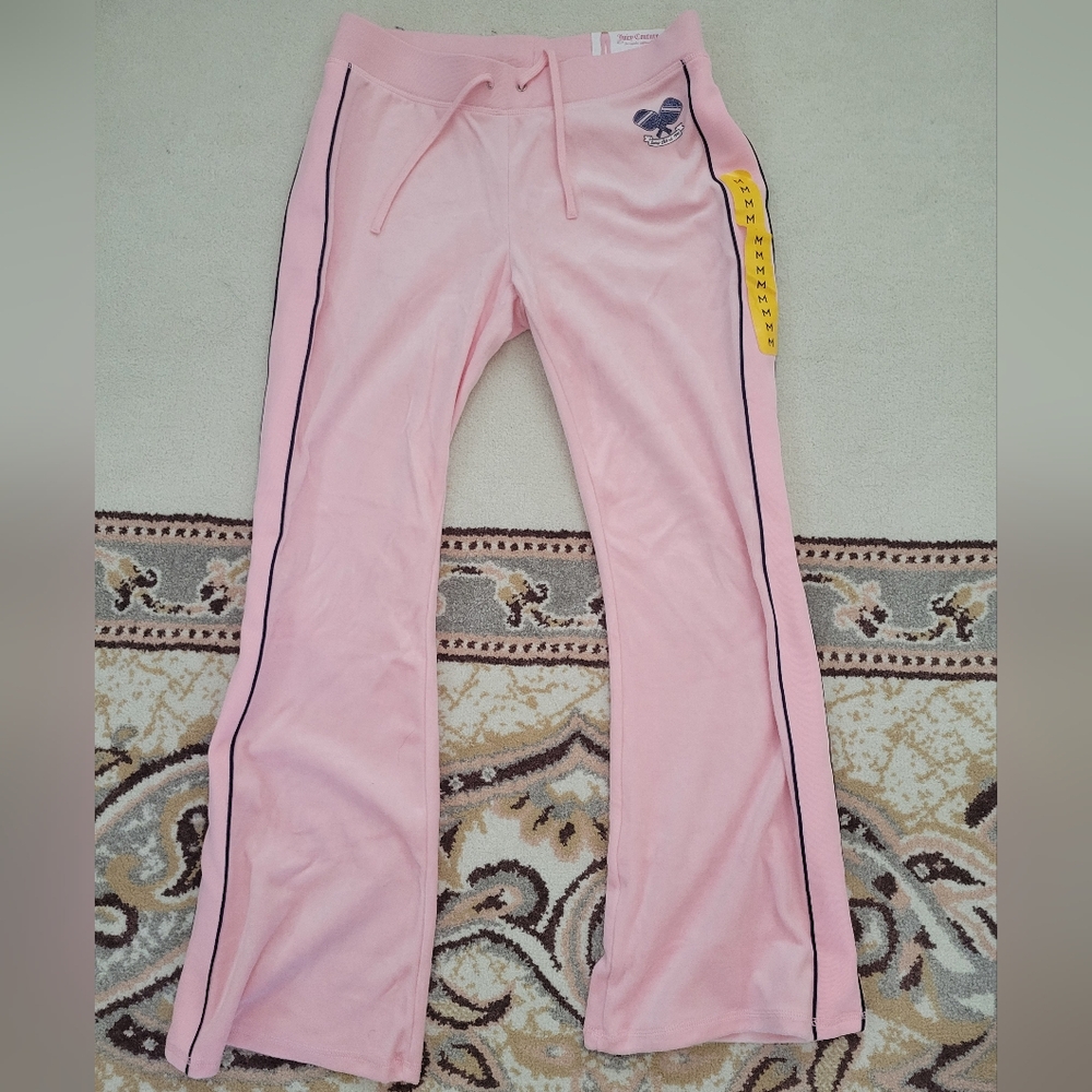 Juicy Couture Pink Velour Track Pants New With Tags